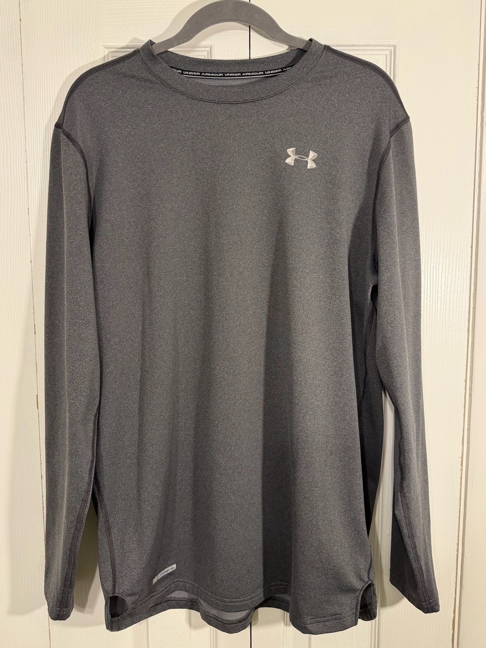 Under Armour ColdGear Fitted Long Sleeve Top XL Gray